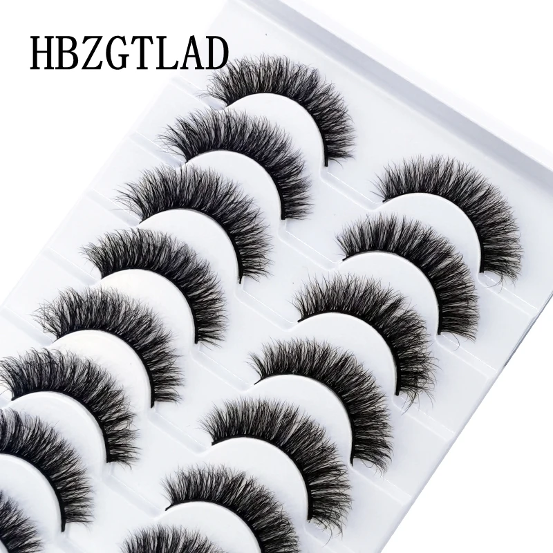 HBZGTLA 10paris Katzenwimpern, flauschige Nerzwimpern, natürlicher Look, falsche Wimpern für die tägliche Party, Hochzeit, leichtes, wiederverwendbares Make-up – Detail 1
