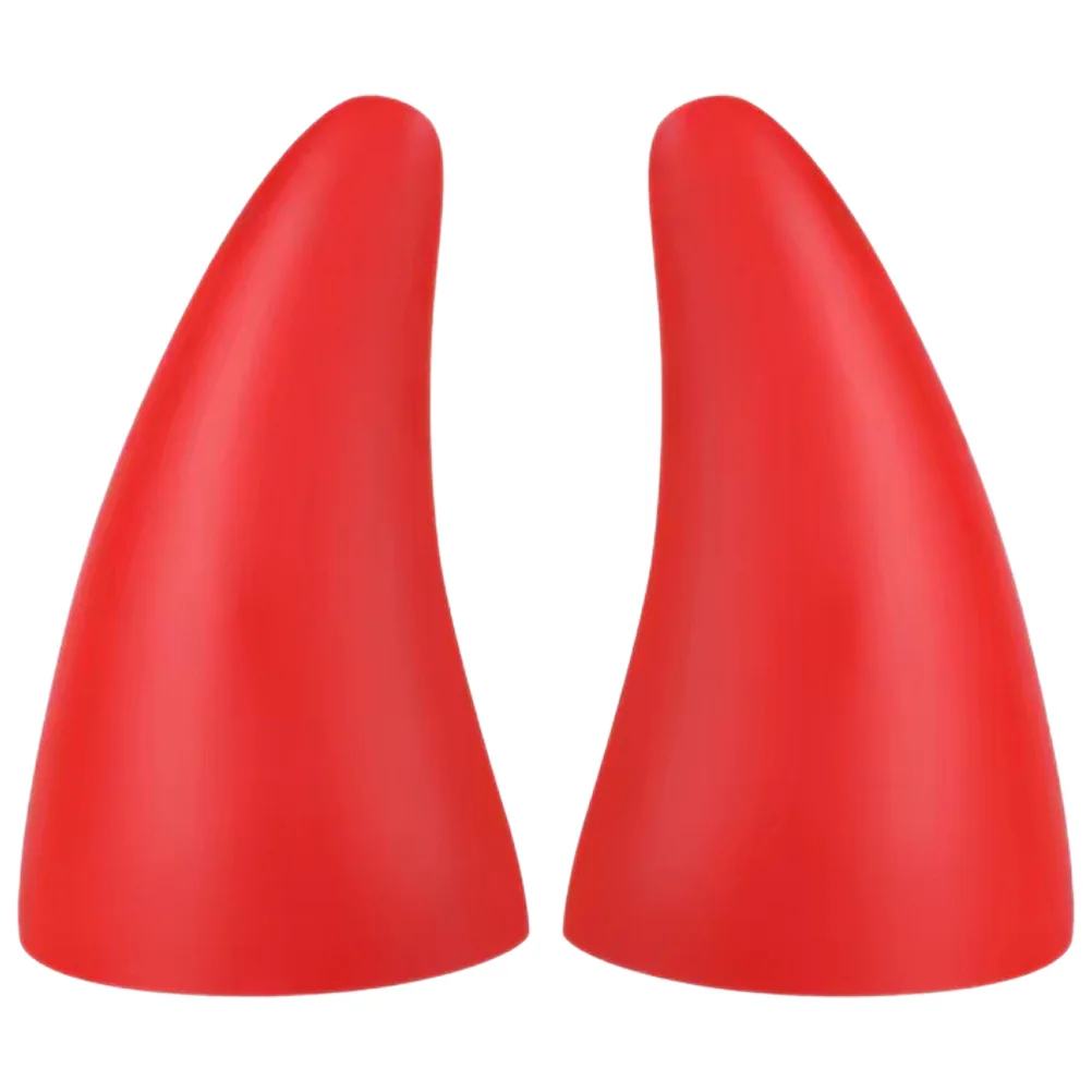 2 قطعة ديكور سقف السيارة قرون متعة السيارات الحلي الخارجية لافتة للنظر قرون الشيطان للسيارة العثور السريع في وقوف السيارات