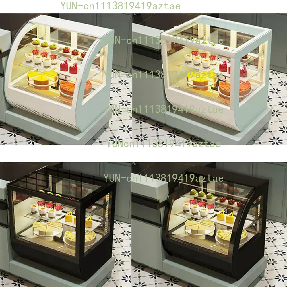 Commercial Cake Counter Milk Tea Shop Fruit Bar Fresh Cabinet Dessert Small Refrigerated Display Cabinet Air-cooled