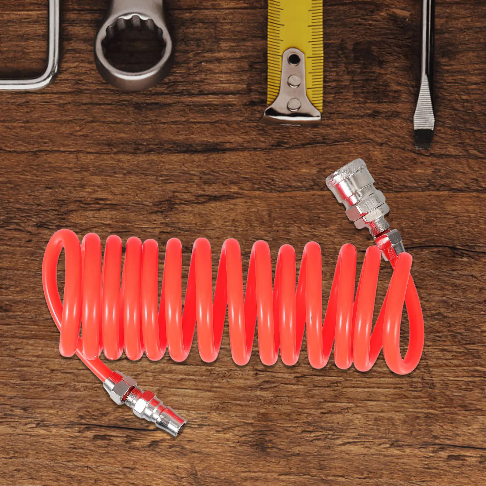 Flexible Compressor Hose Retractable High Pressure Airline Tube Swivel Ends Air Pump Extension Adapter Car Tire