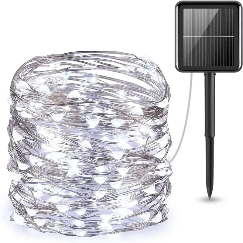 LED Solar Light Outdoor Tuin Fairy String Light Led Twinkle Waterdichte Lamp voor Kerst Patio Boom Party 6 m/12 m/23 m/33 m