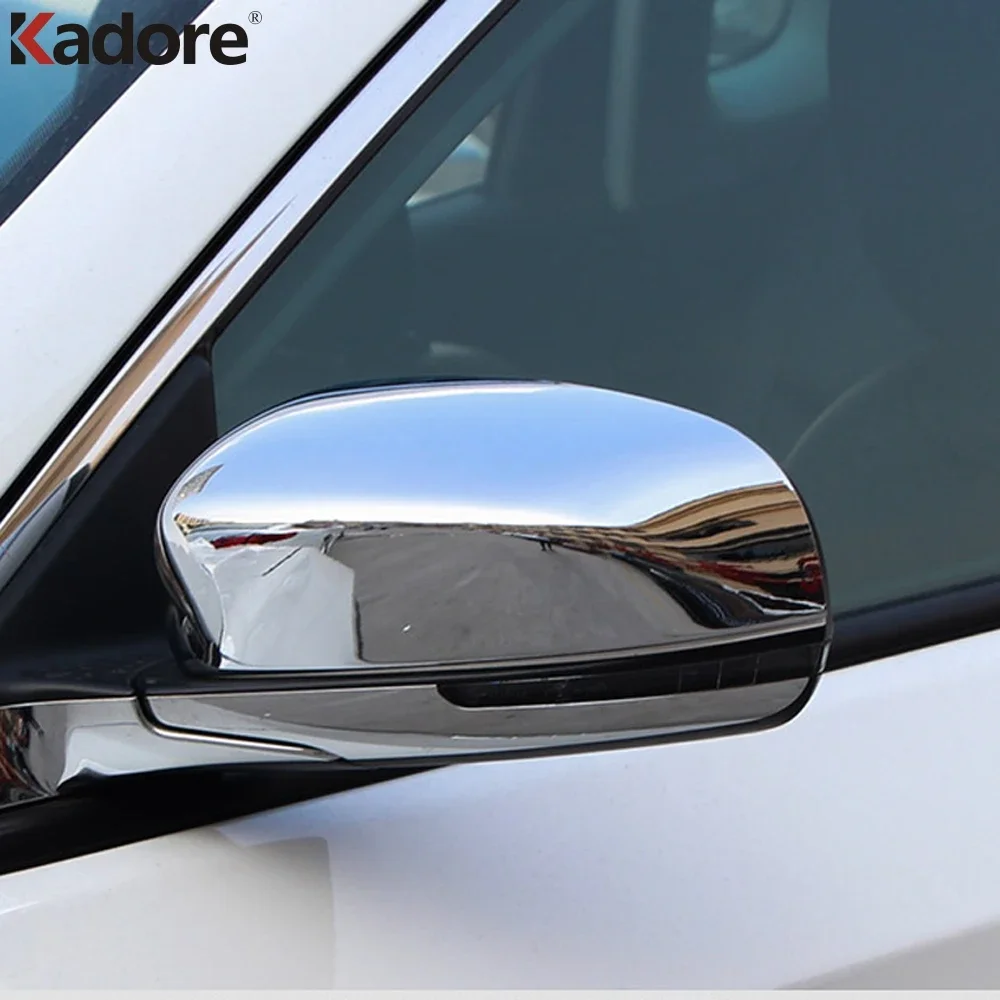 Side Door Mirror Cover Trim Chrome For Jeep Compass 2017 2018 2019 2020 2021 Rearview Mirrors Cap Molding Car Accessories