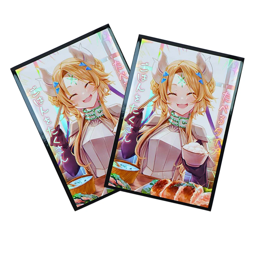 50PCS 63*90mm Feast Saintess Anime Trading Cards Sleeves Anime Card Sleeves Printing Perfect Fit YGO Card Protector Best Gift
