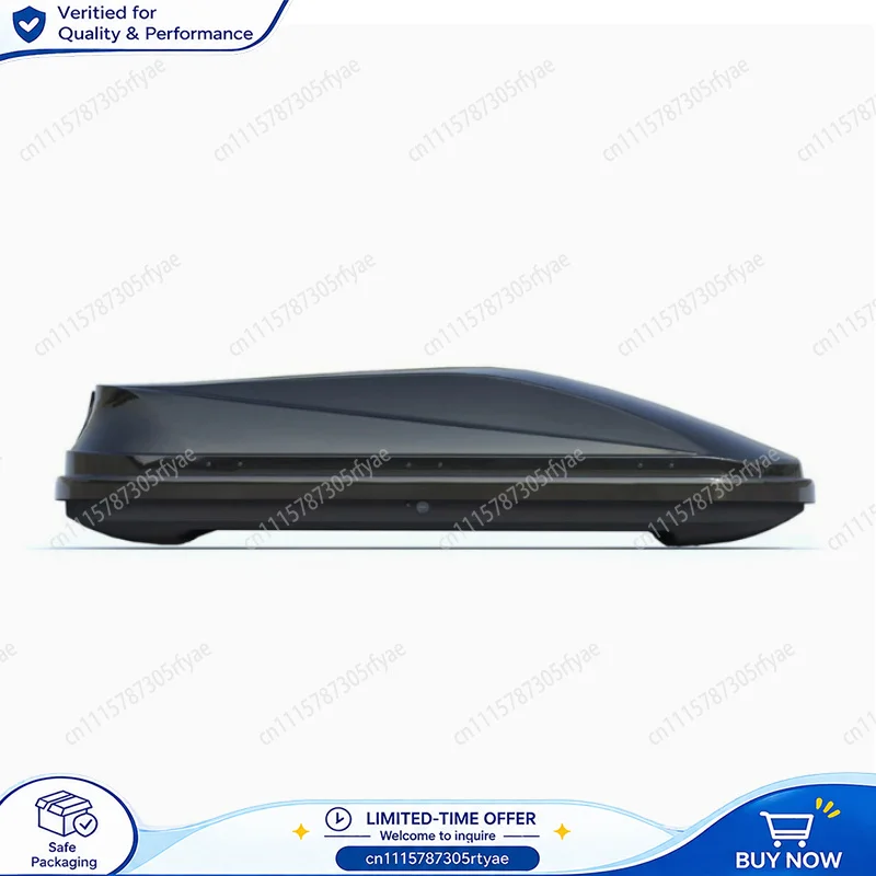 Large Capacity Car Roof Storage Box Double Side Open Lockable Anti Theft Cargo Luggage Carrier Universal Slim Roof Rack