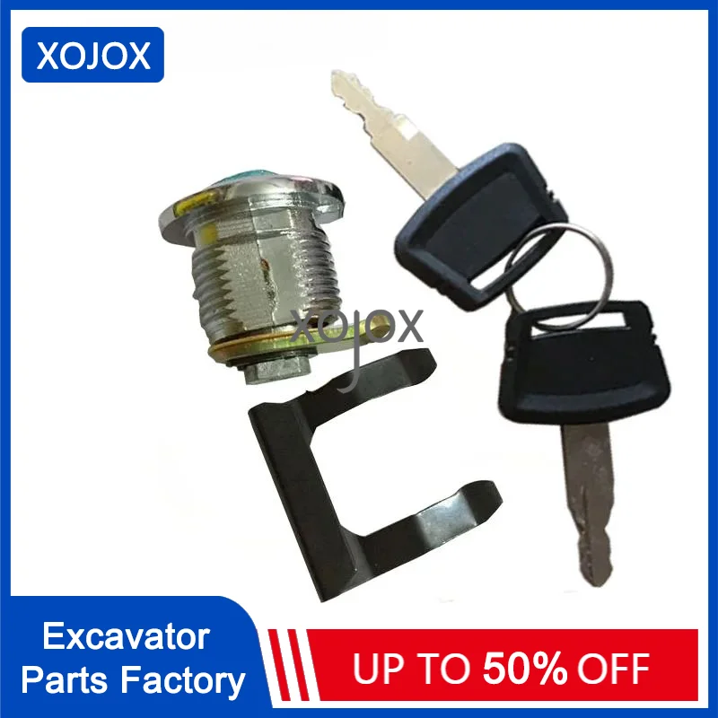 XOJOX excavator For Hitachi Side door lock core Hitachi 60/70/120/200/210/330/360-6-3-5 bridge door Side gate Lock core