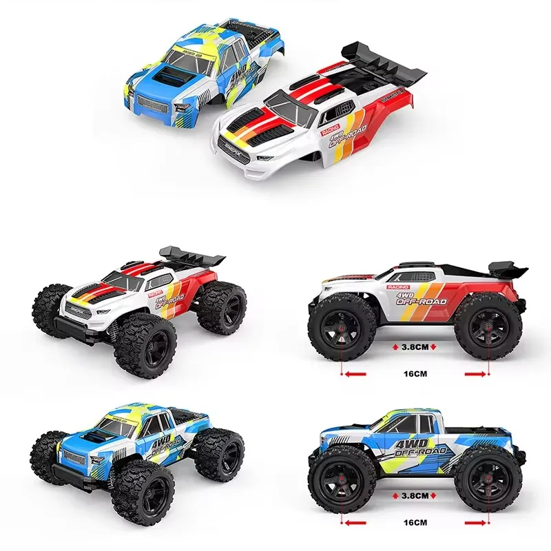 2.4G 1:18 échelle métal 4WD course dérive voiture double couverture haute vitesse RC voiture de course tout Terrain hors route escalade voitures télécommandées