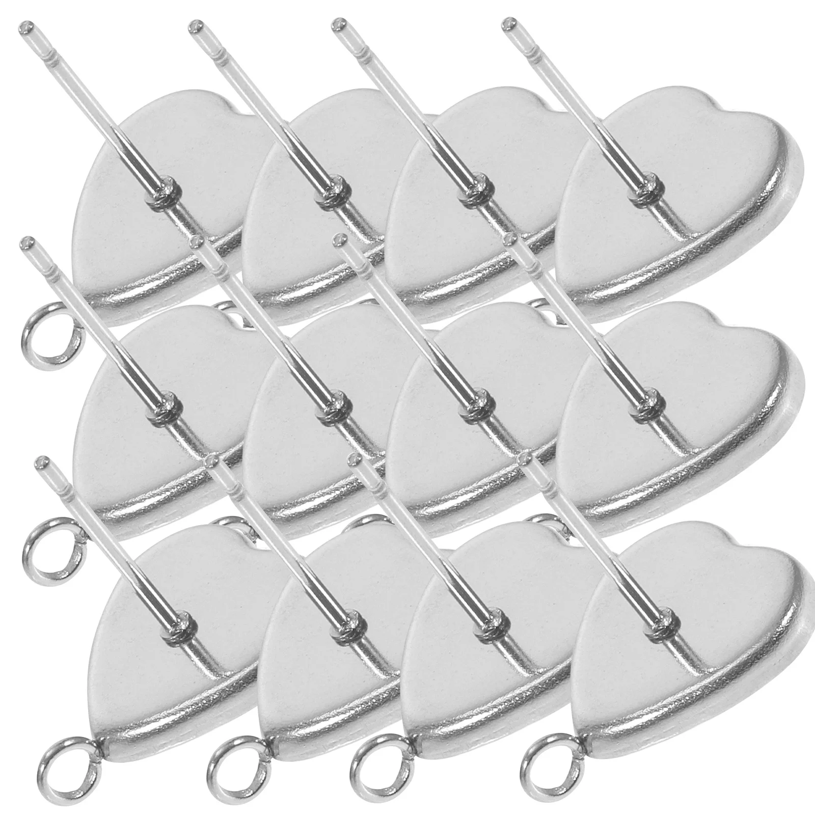 

20 шт., пустой поднос для сережек, принадлежности для самостоятельного изготовления ювелирных изделий, безопасный материал, специальный подарок, пустые стойки для сережек, безель для сережек