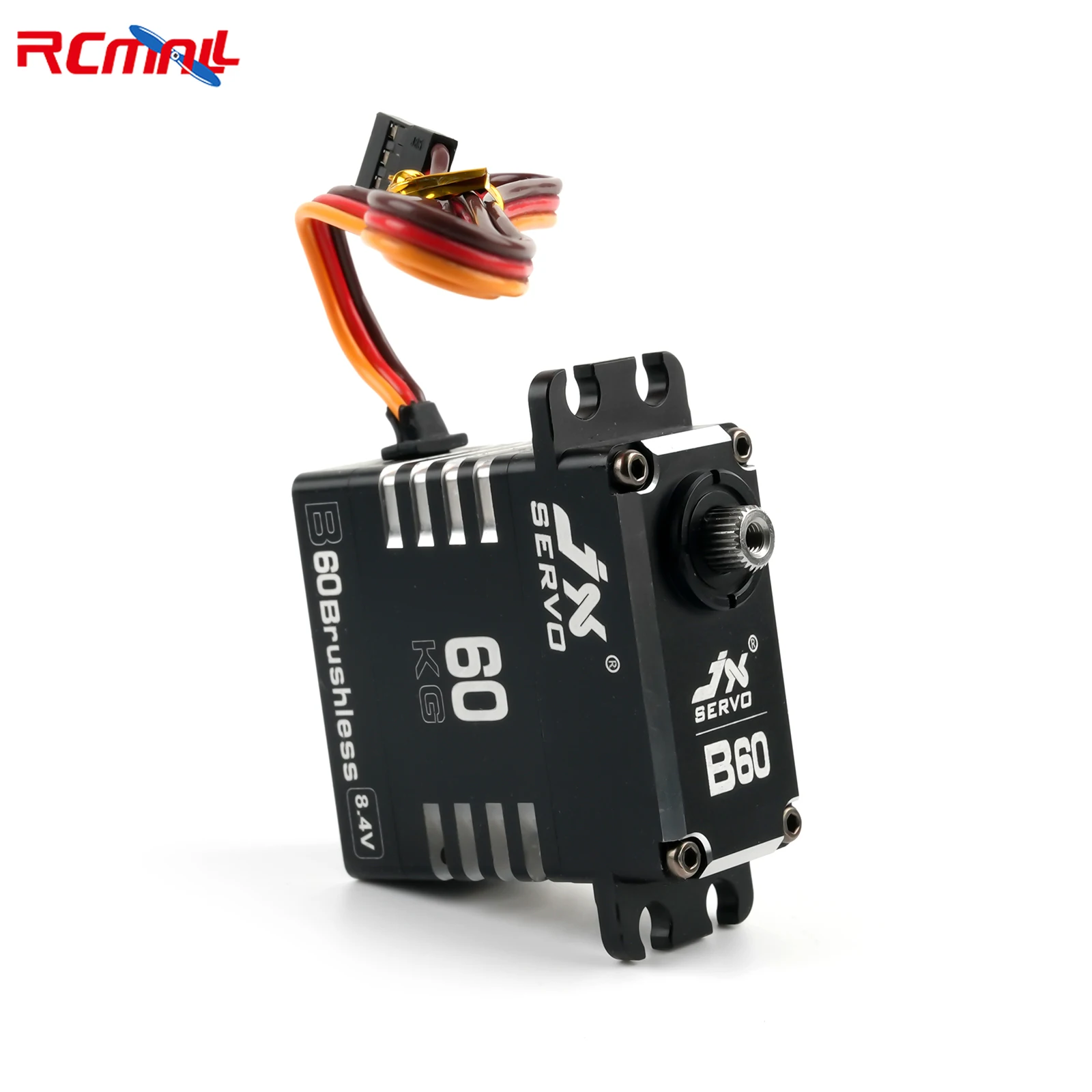 JX B60 High Torque 8.4V 60KG Digital Servo Full Metal Brushless Motor Servos for RC Car Model Aircraft Robotic Arm Crawler