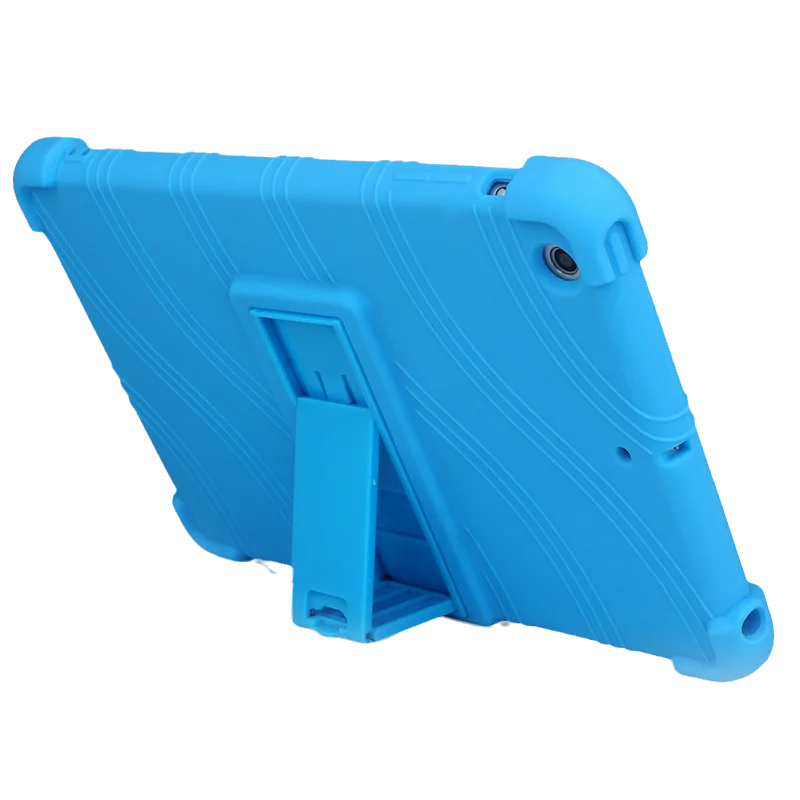 For iPad Mini 1 2 3 Tablet 7.9 inch A1432 A1489 A1490 A1491 A1599 A1600 Kid-friendly soft silicone adjustable stand cover