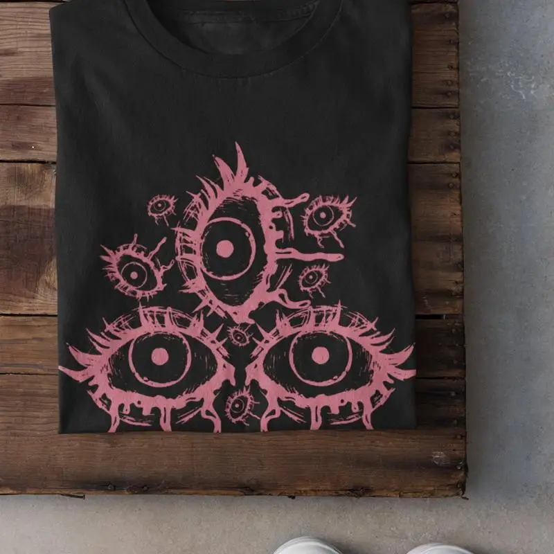 

Одежда в стиле гранж Alt Mall Goth Trad Strange Уникальная пастельная футболка Dark Academia Weird Surreal Punk