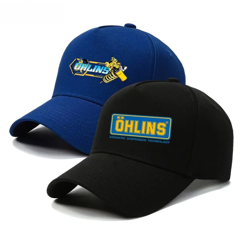 

Бейсболка OHLINS для мотоциклистов, унисекс, молодежная, повседневная, для активного отдыха, хлопковая, с круглой тульей