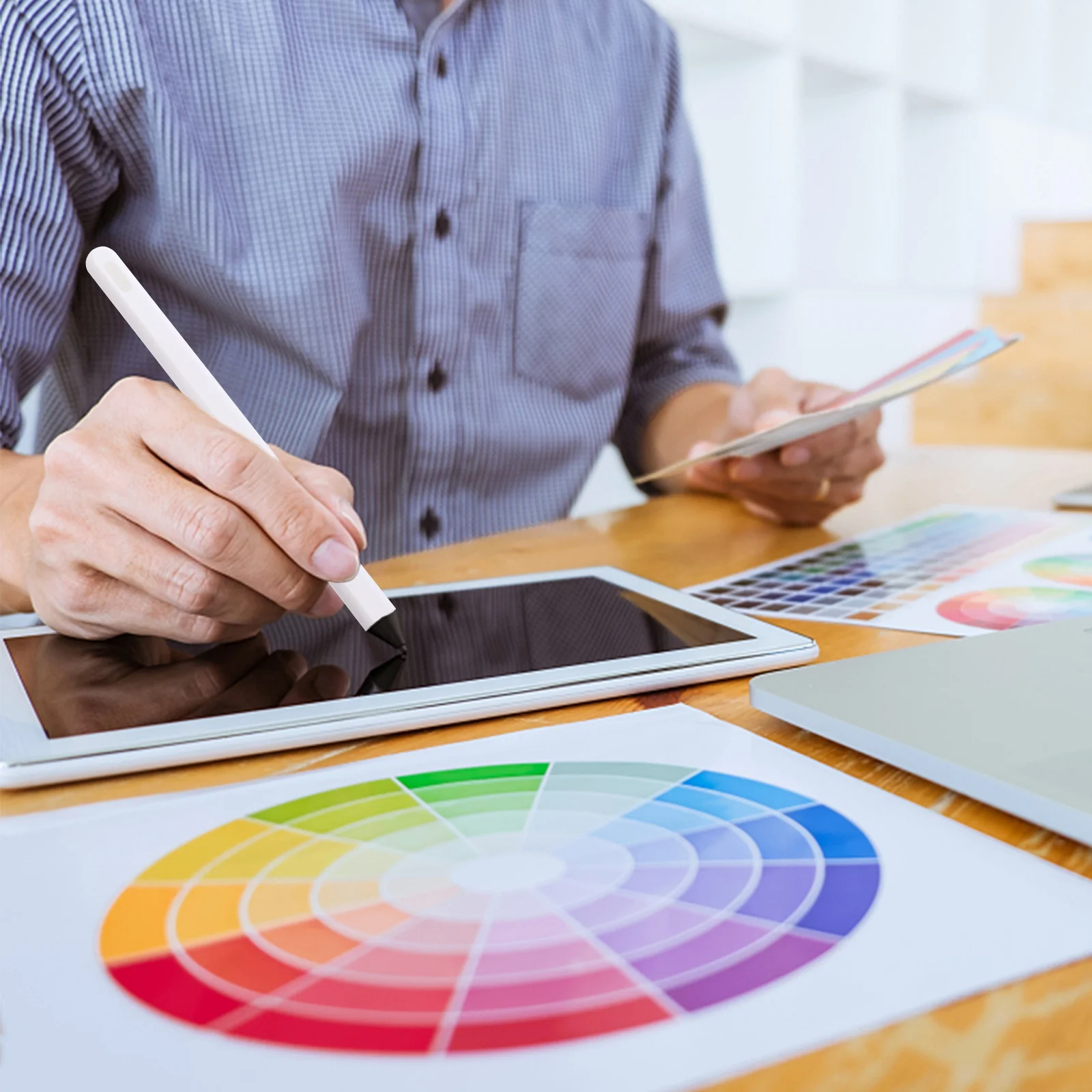 

Silicone Stylus Pen Cover Case Pencil 2 Protective Sleeve Cartoon Design Anti-Roll Scratch Dirt Protector