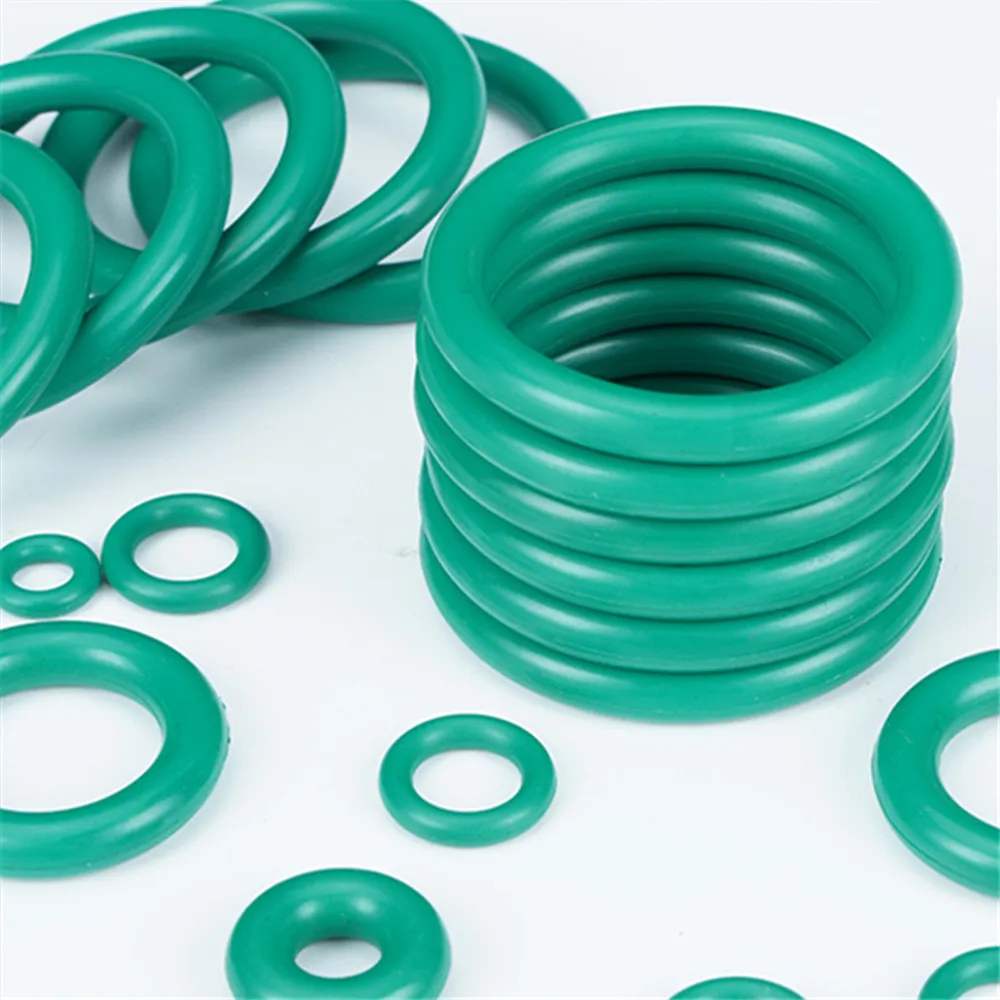 CS 1.8mm Green FKM Fluorine Rubber O Ring Sealing Gasket Insulation Oil High Temperature Resistance Green OD 10.6 11.2 11.8 12.5