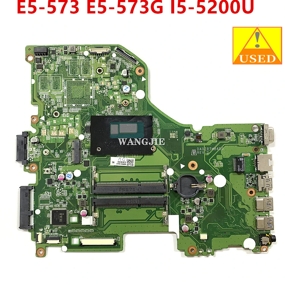 NBMYH1100A NB.MYH11.004 For Acer Aspire E5-573 E5-573G Laptop Motherboard DA0ZRTMB6D0 With I5-5200U CPU DDR3