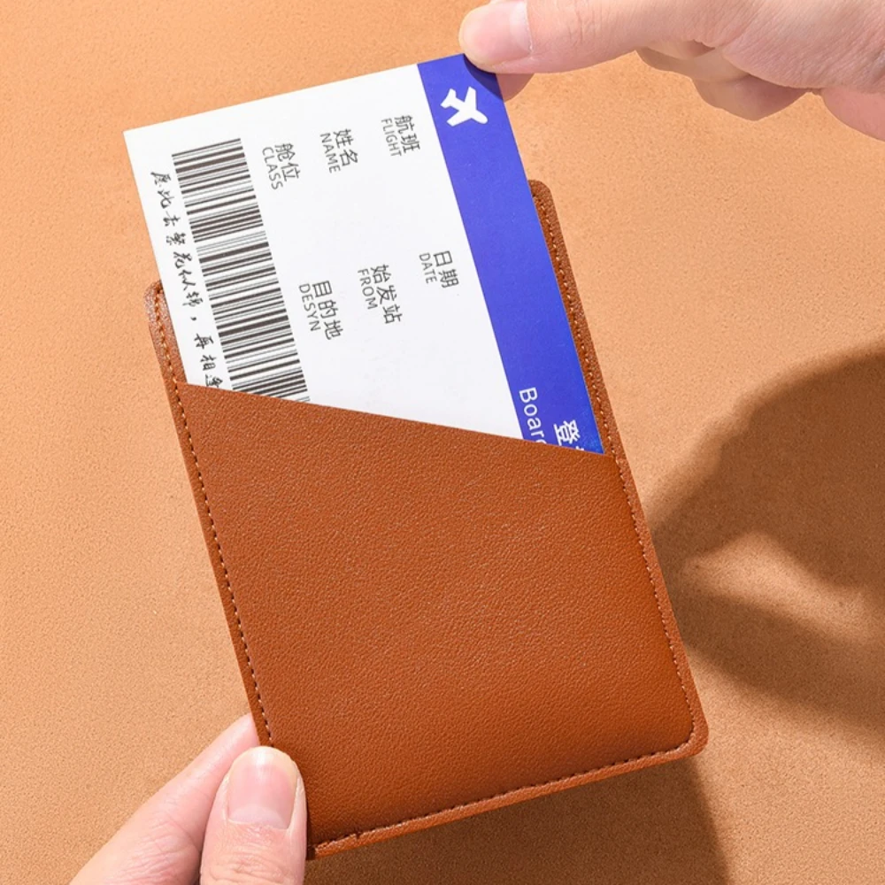 

Ultra-Thin Passport Cover with Card Slots Slim Travel Document Organizer MultiFunction Wallet