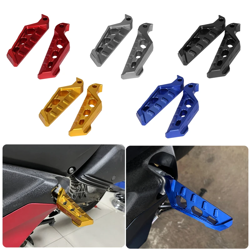 

Motorcycle Modified CNC Aluminum Alloy Rear Footrest Passenger Pedal Footrest For Yamaha NMAX155 XMAX300 125 250 400 AEROX155