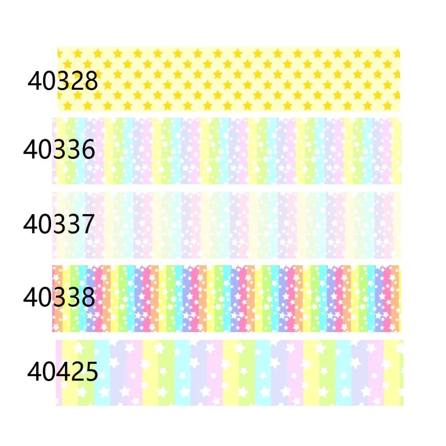 

10yards Star Rainbow Grosgrain Ribbon Packing for Hairbows Craft Materials DIY Accessories