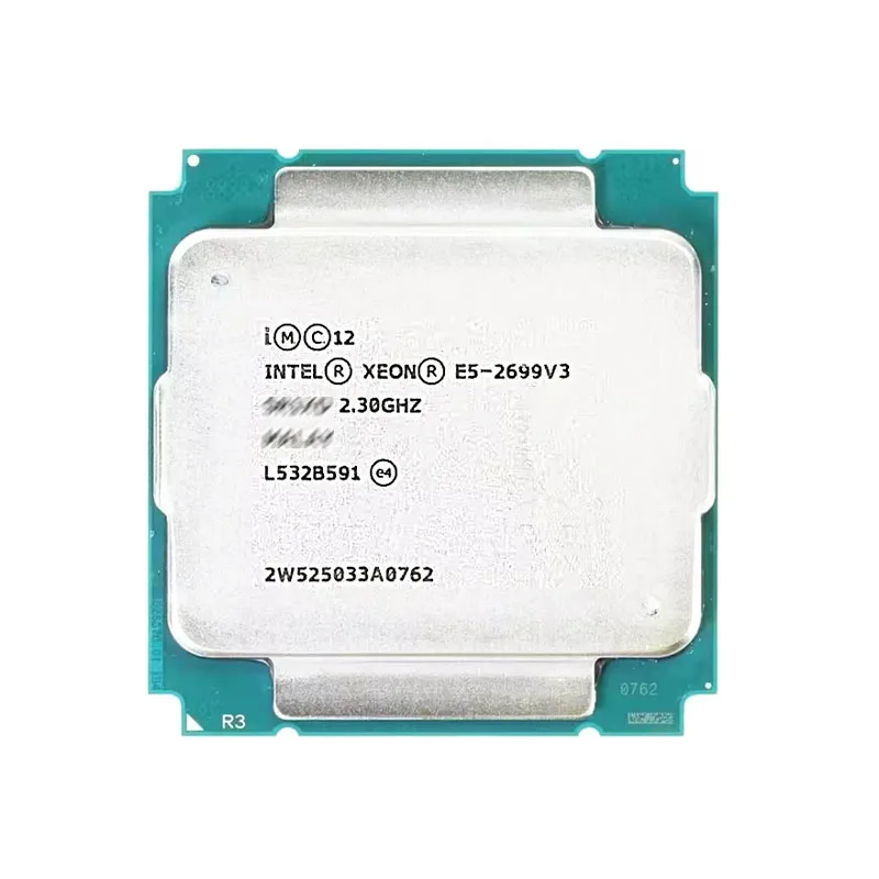 معالج Intel Xeon E5 2699 V3 مستعمل E5 2699V3 CPU 2.3Ghz 18-Core LGA 2011-3
