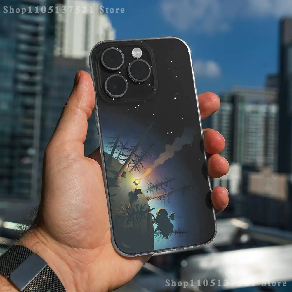 حافظة هاتف O-Outer Wilds Game لهاتف iPhone 17,16,15,14,13,12,11 Pro,Max,Plus,X,XS,XR,SE4,E غطاء ناعم شفاف صغير