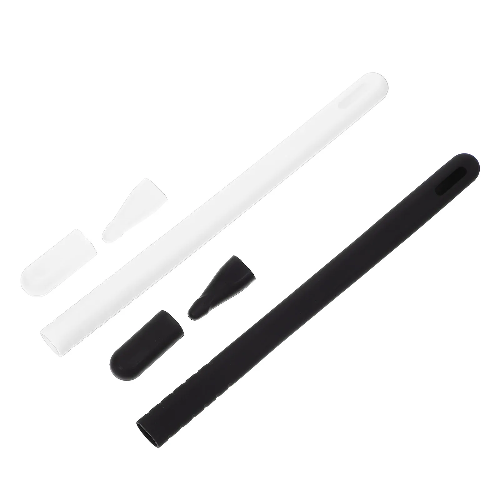 2Sets Ergonomic Design Silicone Pencil 2 Protecting Cover Durable Practical Replacement Old Broken Ones Pen Body Sleeve