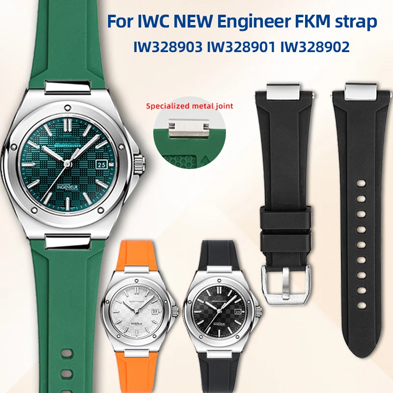 Modified/Fluorine/Rubber/Watch/Strap/For/IWC/NEW/Engineer/IW328901/IW328903/IW328907/Watch/Band/Men's/sport/waterproof/Bracelet