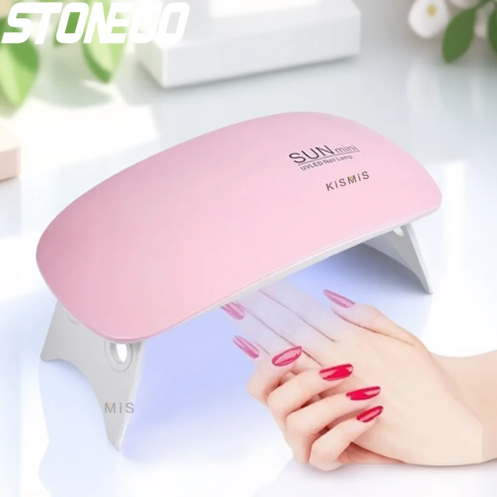 USB مجفف الأظافر آلة العلاج بالضوء LED الصغيرة 6W الأشعة فوق البنفسجية هلام البولندية علاج مصباح مسمار الفن المعدات