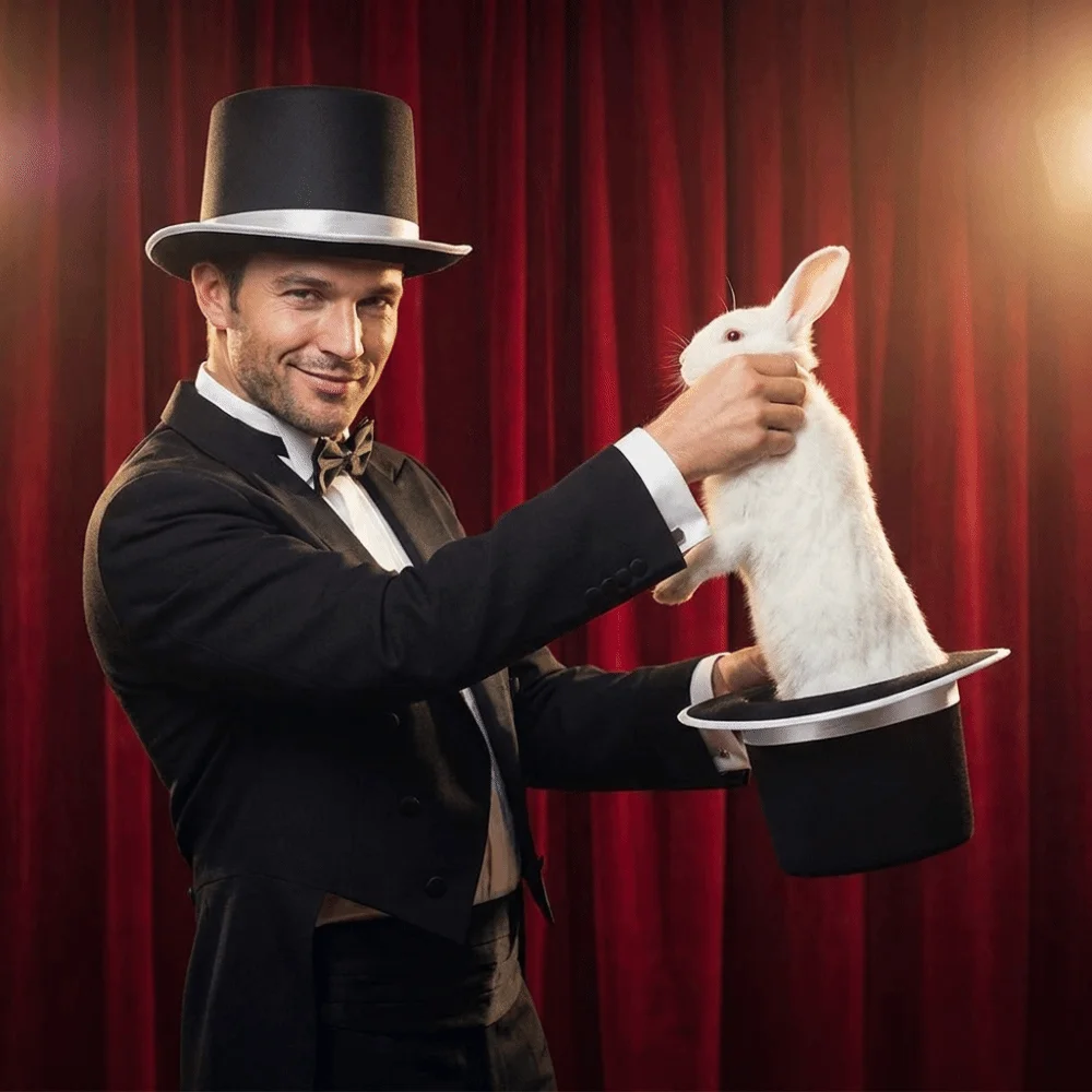 Fashion Multi Occasion Wear Magicians Hat Magician Costume Lightweight Magician Top Hat Multicolor Jazz Hat Party
