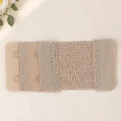 

3Pcs Bra Strap Extender 2 Rows Flexible Lingerie Connector for Tight Bras Easy to Use Wash Machine Safe Black White Nude Colors