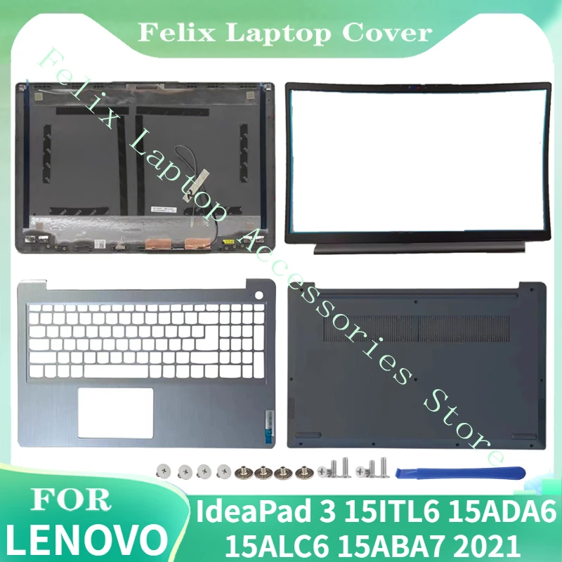 

FOR Lenovo IdeaPad 3 15ITL6 15ADA6 15ALC6 15ABA7 2021 Laptop LCD Back Cover/Screen Frame/Palm Rest/Bottom Cover