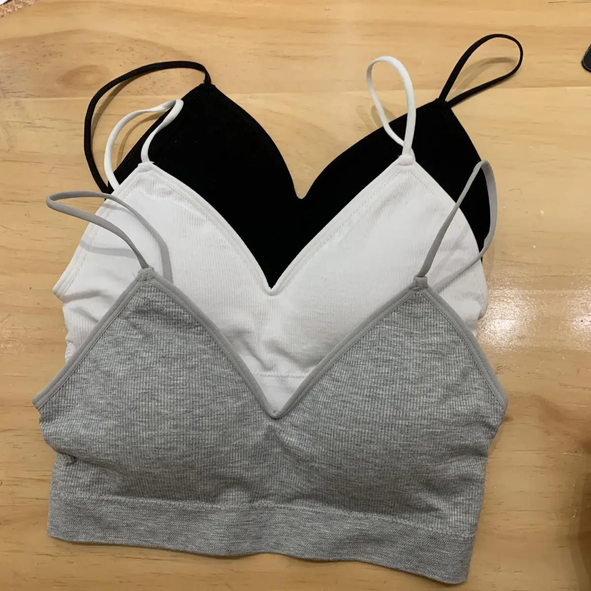51STUDIO Dongdaemun Thin Strap Removable Chest Pad Versatile Beautiful Back Wrap Bustier Women's Tank Top Cotton Short Fit