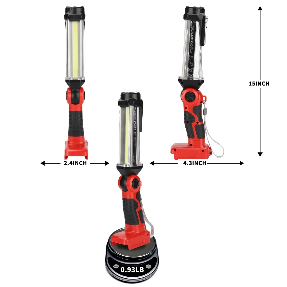 

For Craftsman 20V Lithium Batteries Portable Camping Light Flashlight Rechargeable LED Outdoor Work Light for Emergency Lighting