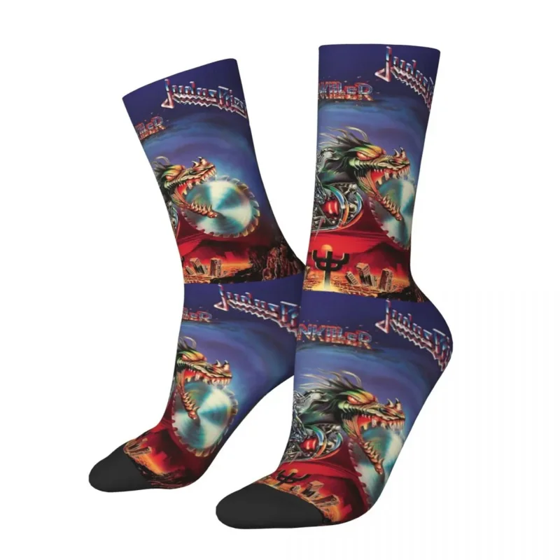 

Y2K British Firepower Killing Machine Judas Priest Accessories Unisex Winter Cycling Happy Socks Street Style Crazy Sock