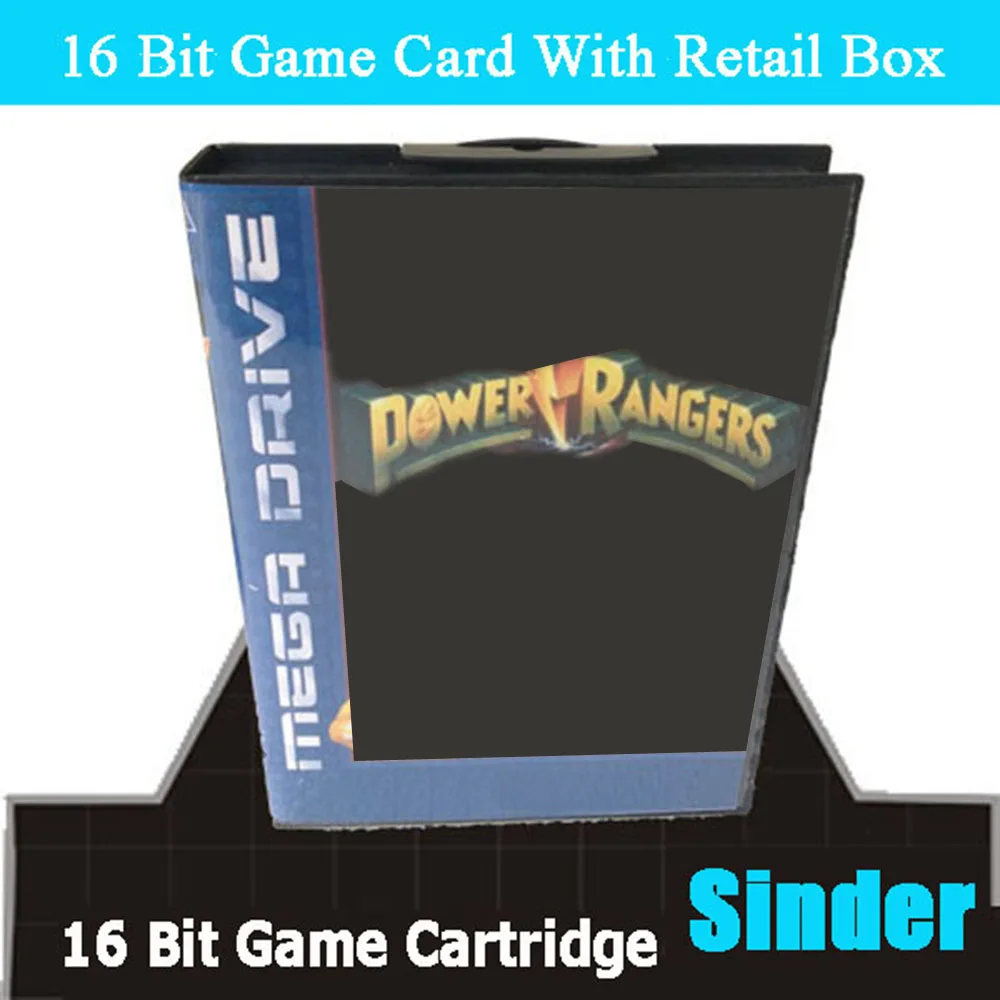 

Mighty Morphin PR 16Bit MD Game Cartridge with EUR Box for Sega Megadrive Genesis Systems