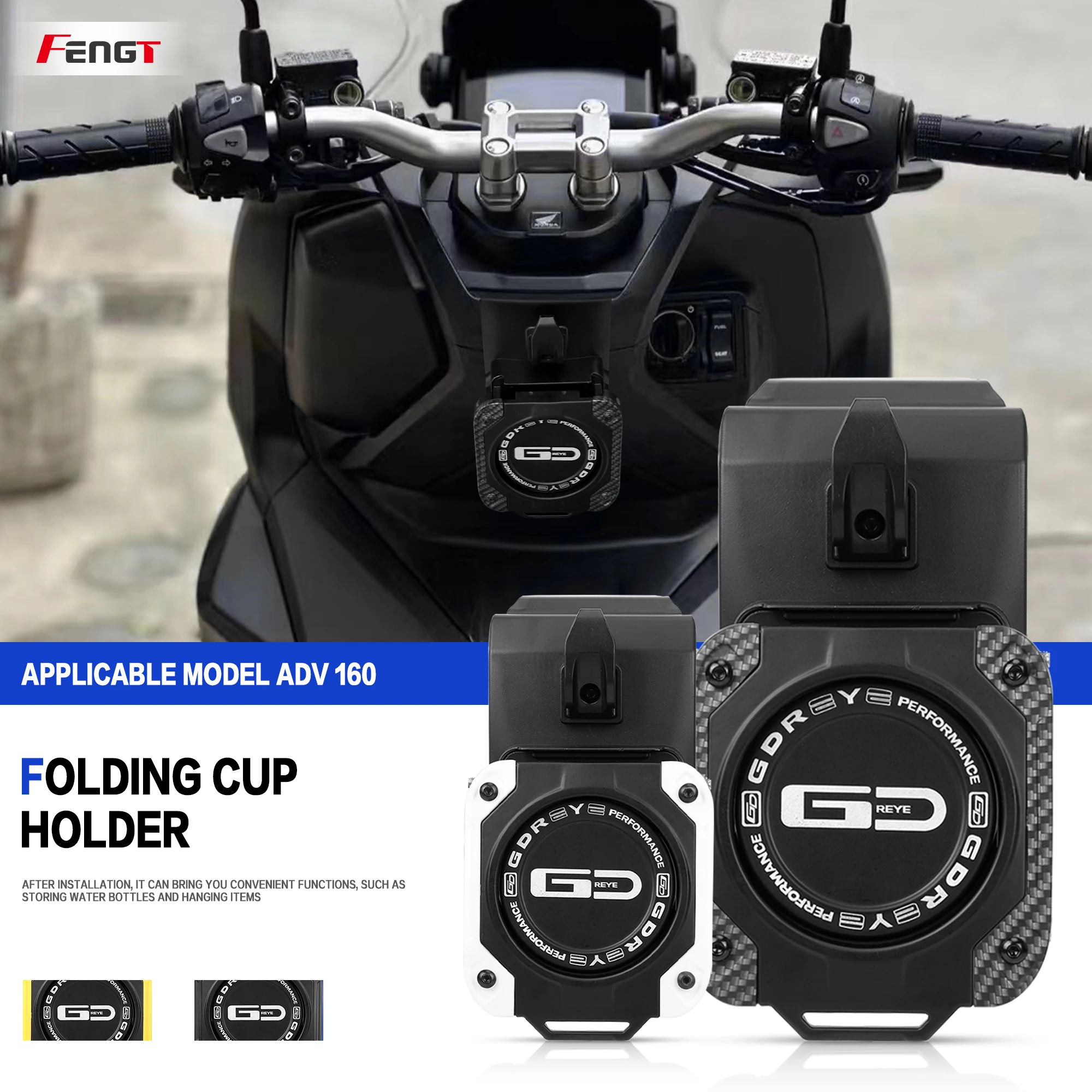 For Honda ADV160 2022-2025 Motorcycle Special Bracket With Stand Aluminium Water Cup Beverage Water Drink Cup Holder