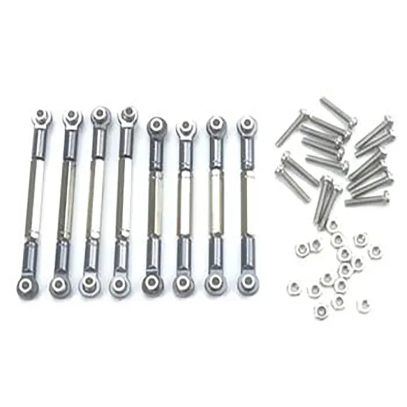 ل WPL B1 B-1 B14 B-14 B24 B-24 C14 1/16 RC قطع غيار السيارات ترقية المعادن سحب قضيب التوجيه سيرفو سحب قاعدة