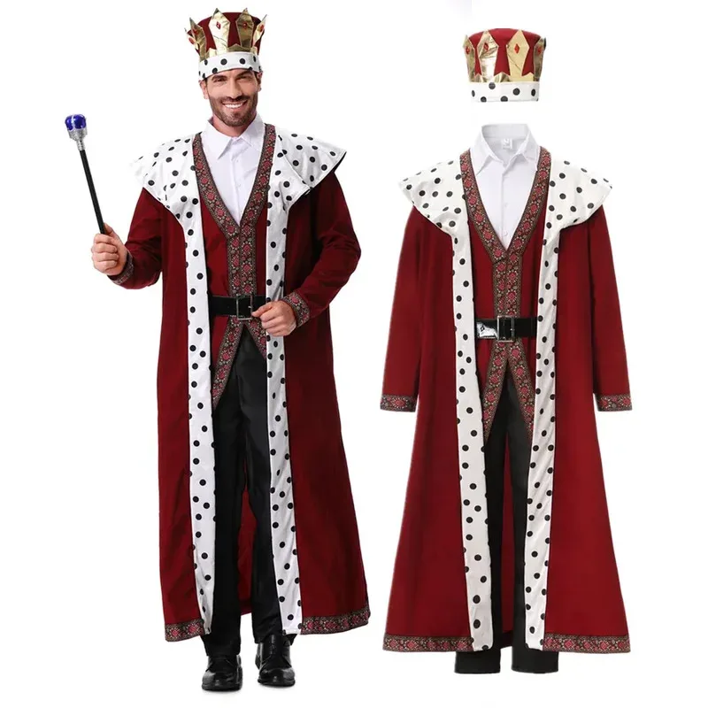 

Adult Medieval King Arthur Costumes for Men Cosplay Halloween Carnival Theme Party Fantasy Costume