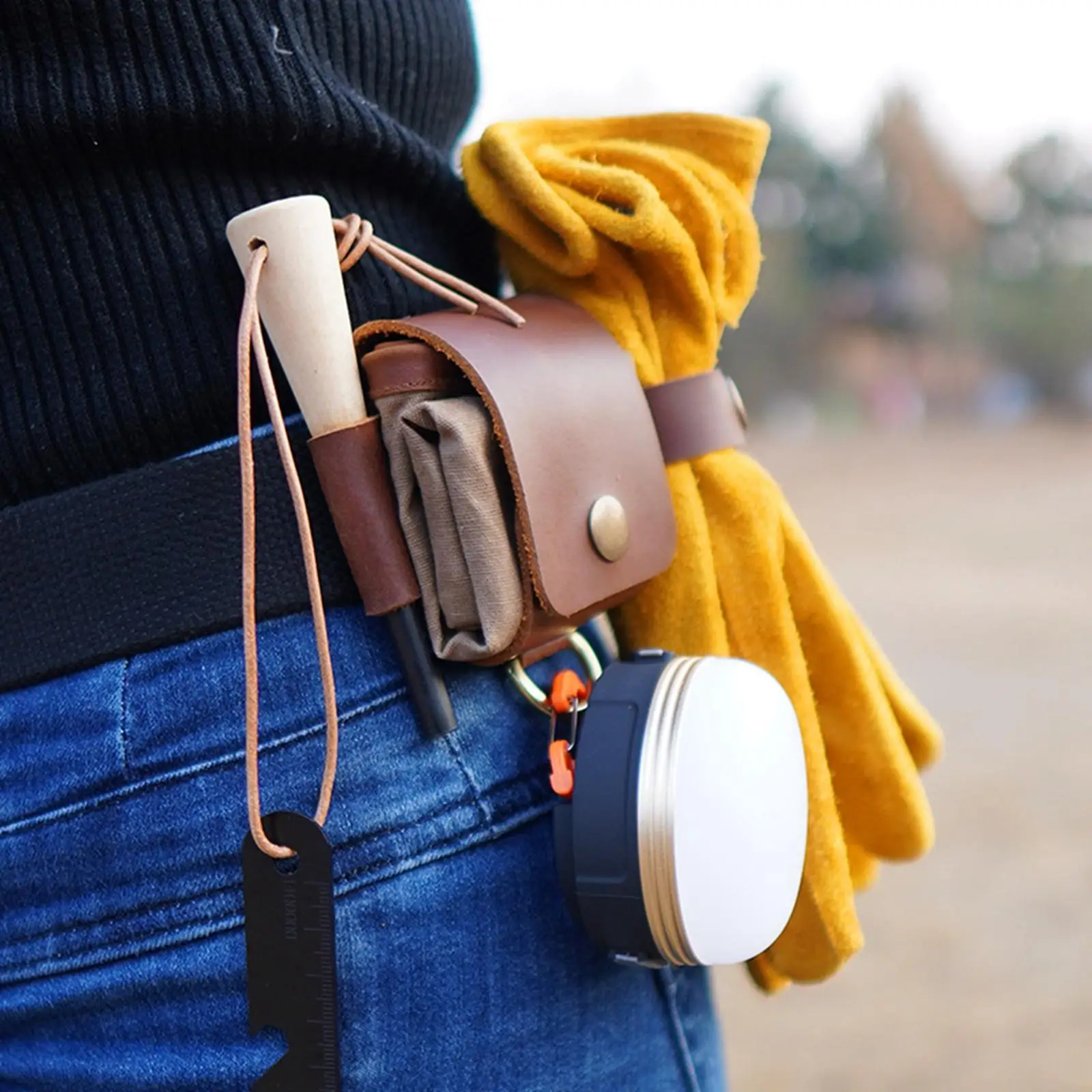 Tragbare Futter tasche faltbare Hüft tasche Aufbewahrung tasche zusammen klappbare Packung für den Außenbereich