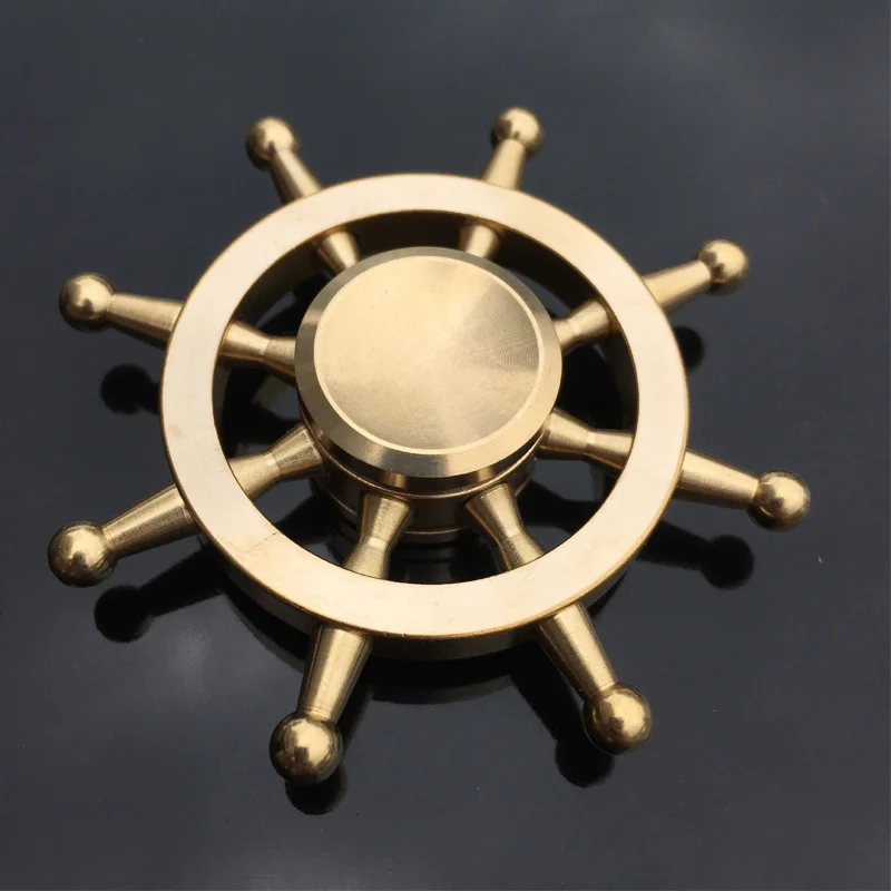 Copper Core Bullet Shape Hand Spinner Spinner Finger Spinner Metal Spiner with Box Anti Relieve Stress Toys for Adult