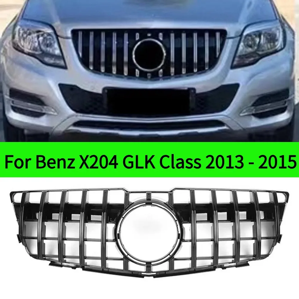 For  Front Grille Bumper Grill Inlet Mesh Grid Tuning Accessories for Mercedes-Benz X204 GLK Class 2013-2015 High-Quality Auto P