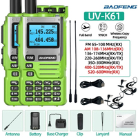 BAOFENG 1/2PCS UV K61 Walkie Talkie Multi Band Wireless Copy Frequency Type-C Long Range Upgraded UV-5R UV 5RH K5(8) Ham Radio