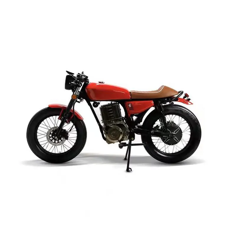 

Lvyuan Direct Supply Export Off-road Cg Retro Electric Motorcycle EFI Locomotive Adult 72V China 65km/h Cross-border Exclusive