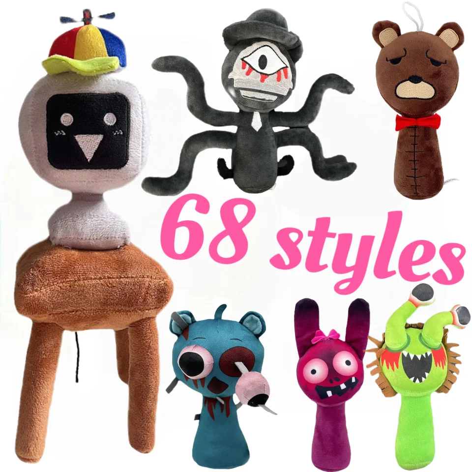 

68 styles Sprunki Plush Toys Sprunki Plush Doll Sprunki Game Pillow Kids Birthday Gifts Stuffed Dolls Christmas Gift