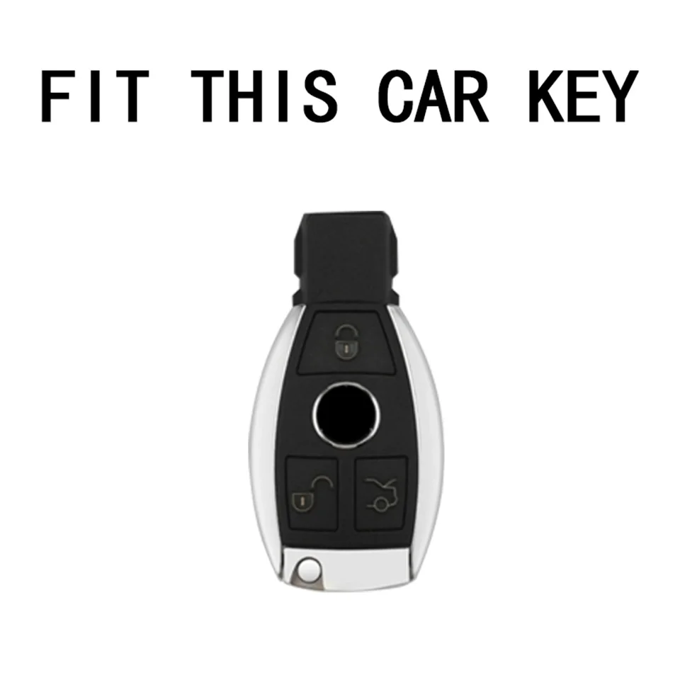 Car Key Case Cover Key Bag For Mercedes Benz A B C S Class AMG GLA CLA GLC W176 W221 W204 W205 Accessories Holder Shell Keychain