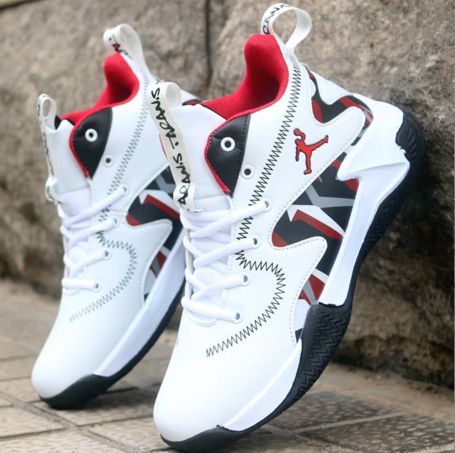 Basketball Shoes Men High Top Breathable Sneakers Men Outdoor Non-Slip Athletic Running Shoes Fashion Male Sport Shoes Baskets