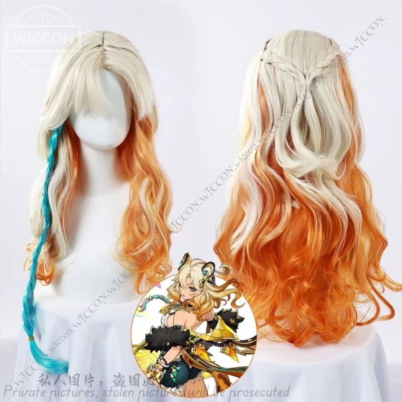 

Xilonen Cosplay Wig Genshin Impact Game Anime Synthetic Hair Halloween Wigs Plait WIg Cosplay Xilonen Natlan Cat Woman Wig Cos