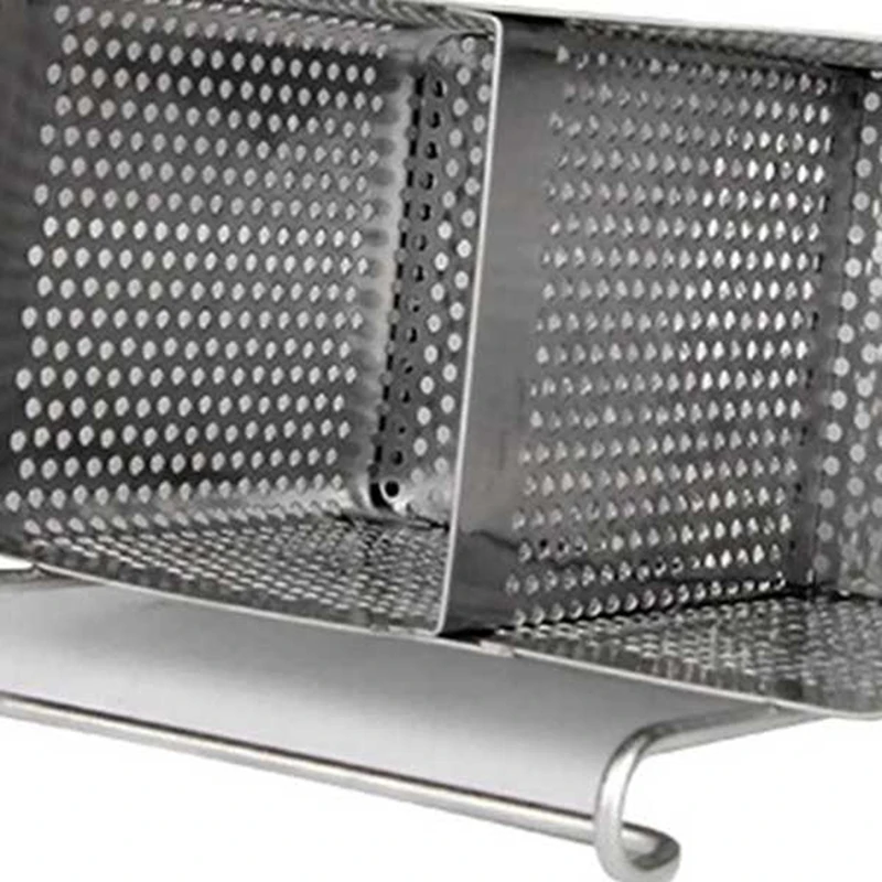 2PCS Stainless Steel Chopsticks Holder Hanging Cutlery Drying Basket