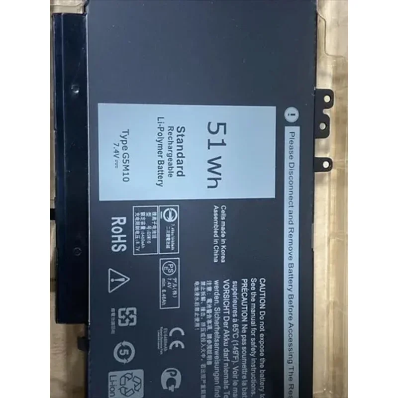 

Новый аккумулятор для ноутбука Dell Latitude E5450 E5550 15,6 дюйма WYJC2 8V5GX G5M10, 7,4 В, 51 Втч, замена аккумулятора