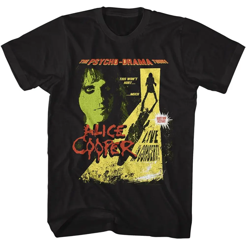 Alice Cooper Psycho Drama Tour Black T Shirt