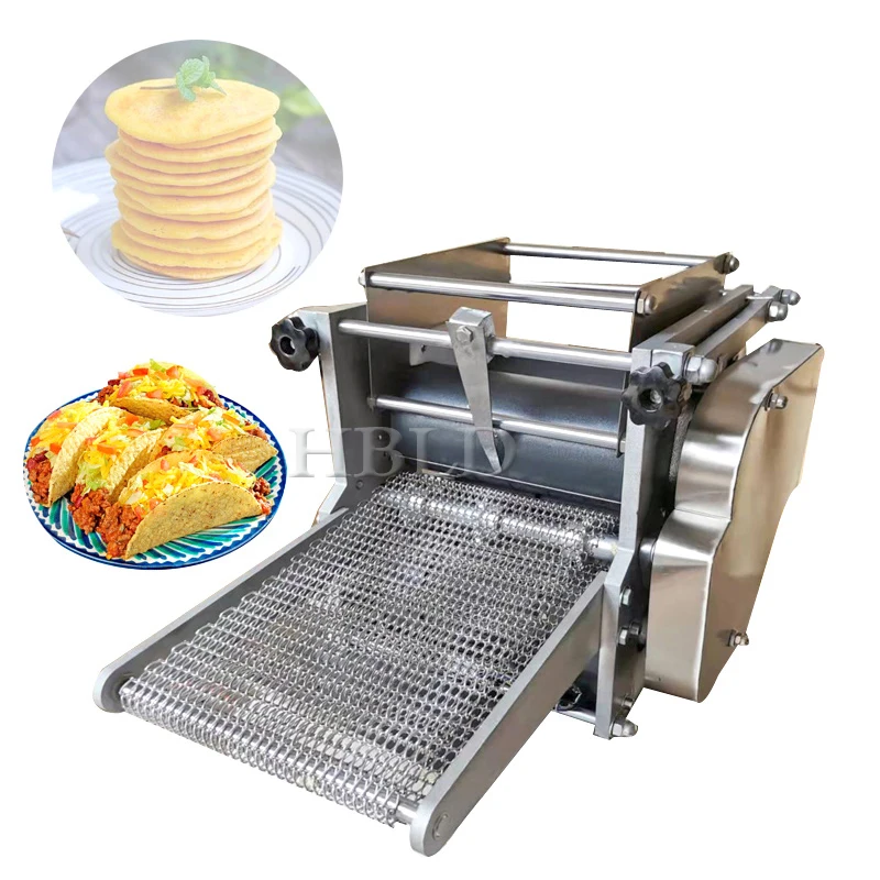 Electric Mini Wheat Pancake Press Cutting Machine Commercial Corn Pancake Machine