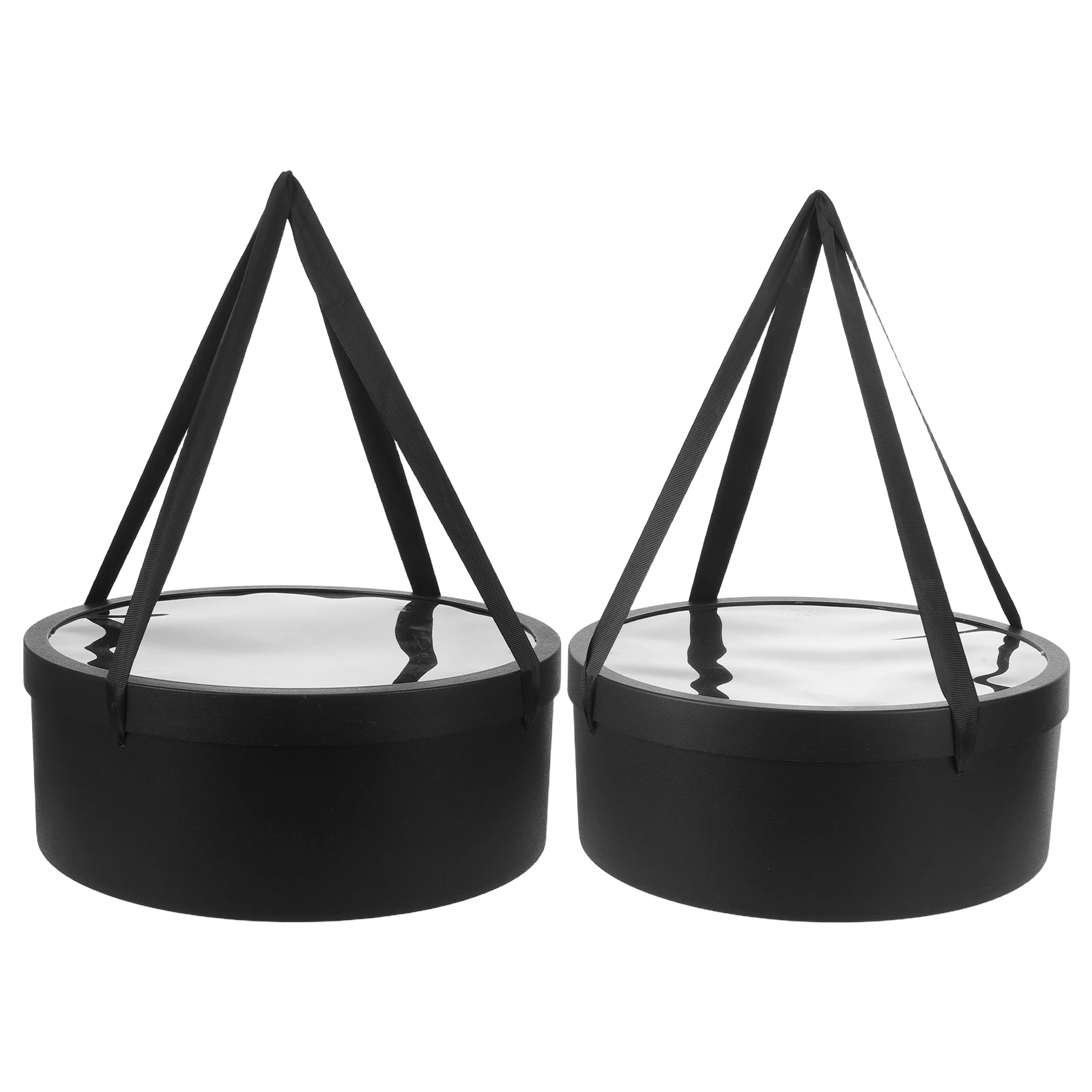 2 stuks ronde fruitbloem geschenkdoos handig draagbaarheid lange steel bloemstuk koffer voor feesten voorstellen bruiloften